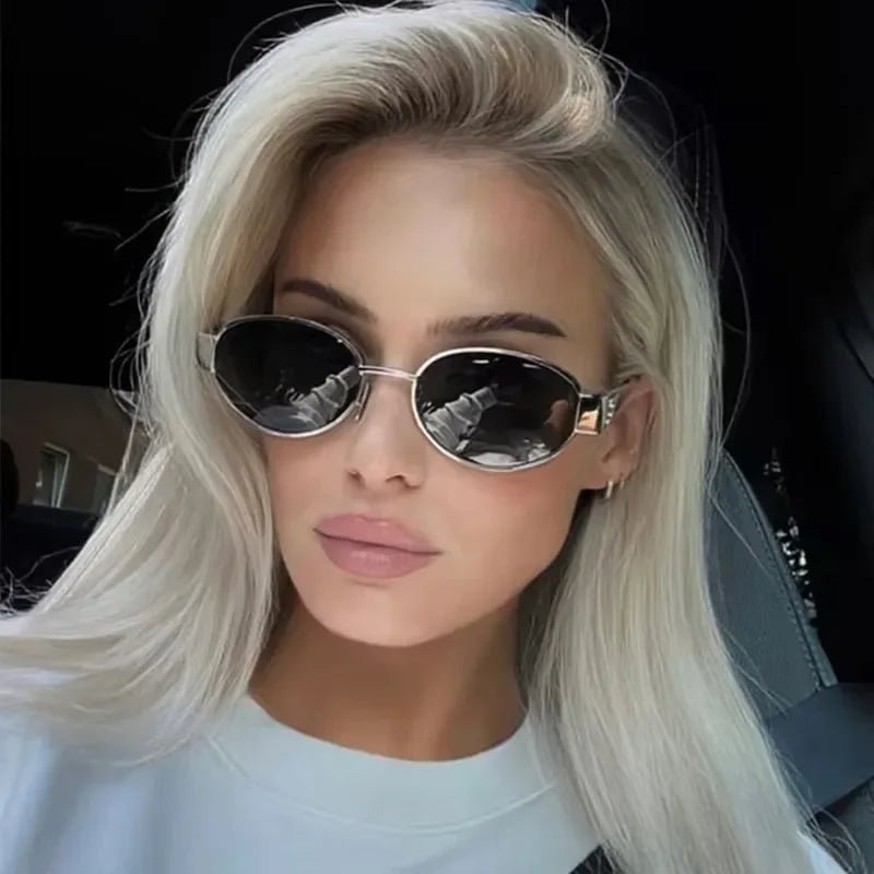 Chic Vintage Oval Sunglasses™ - Labubu Company