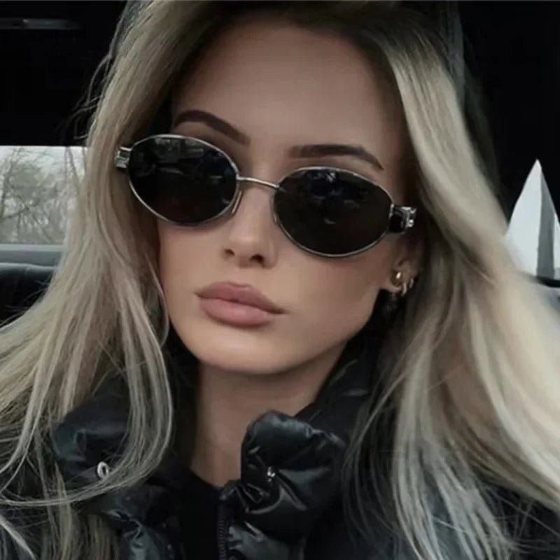 Chic Vintage Oval Sunglasses™ - Labubu Company